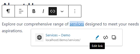 Editing Exiting links in wordpress
